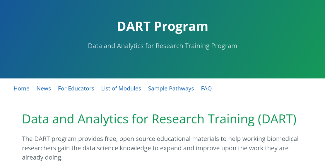 Data and Analytics for Research Training (DART)