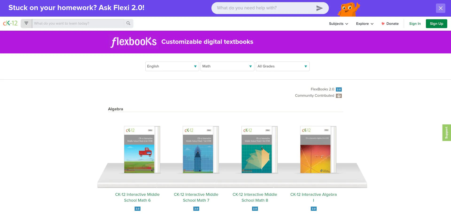 Flexbooks-Project screenshot