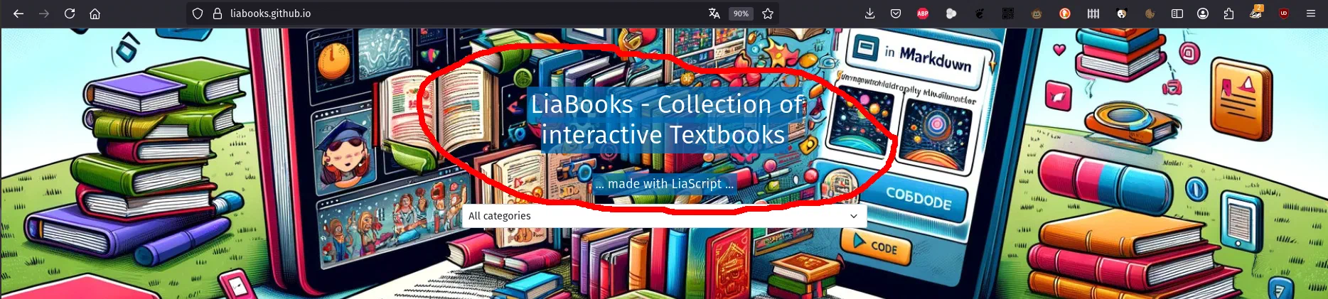 Screenshot: title and comment