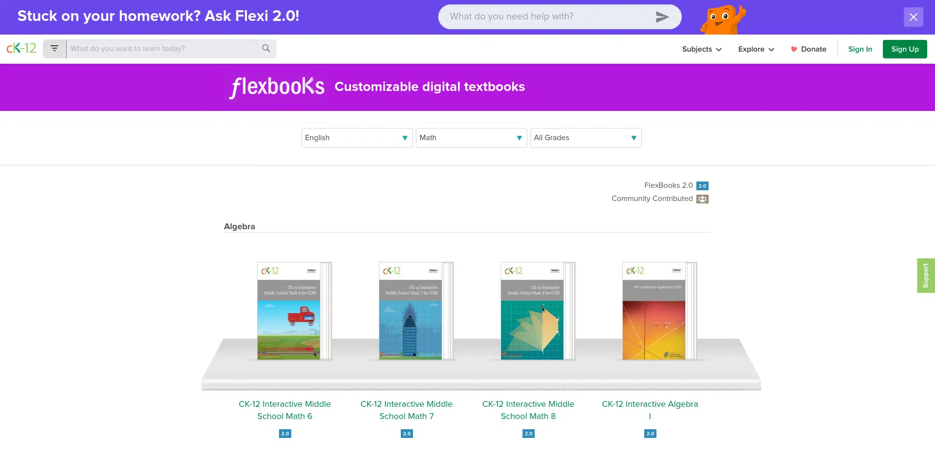 Flexbooks-Project screenshot